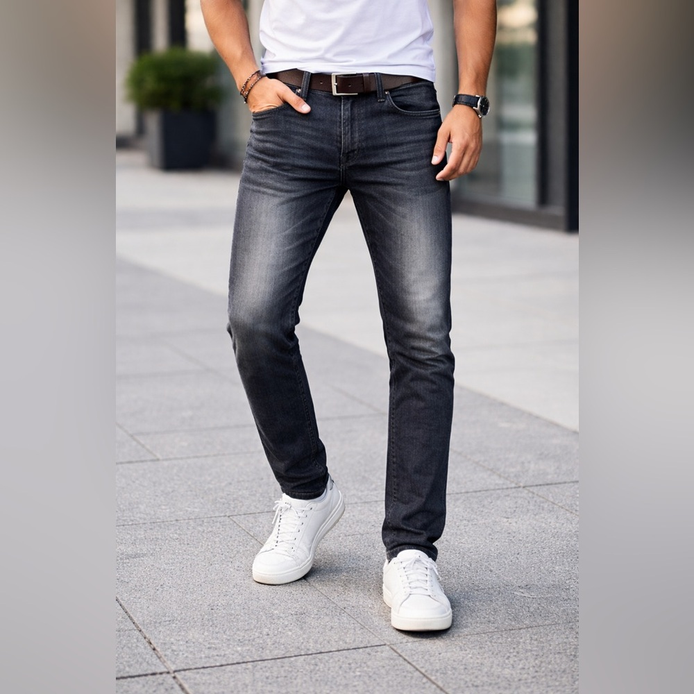 Diesel Men’s Skinny Jeans in Washed Black